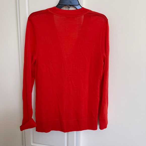 tory burch red cardigan wool - Picture 4 of 4